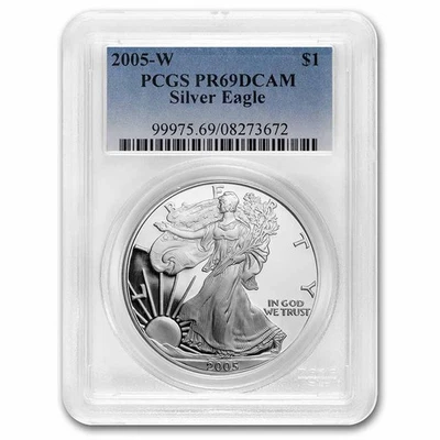 2005-W Proof American Silver Eagle PR-69 PCGS - Image 1 of 3