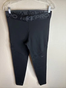 Nike Pro Women's Therma-FIT High Rise Leggings Black Sz Large CU4595-010 - Picture 1 of 17