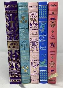 Set Of 5 Barnes And Nobles Bonded Leather Little Princess King Arthur Wind Heidi - Bild 1 von 18