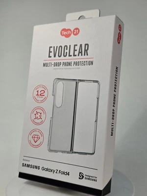 Lot of Tech21 EvoClear Case for Galaxy Z Fold4 - Clear - New - Image 1 of 4