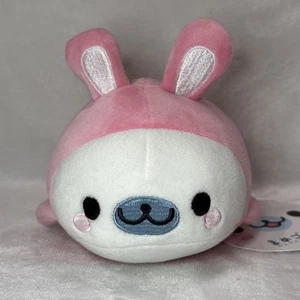 New With Tags 2024 San-X Mamegoma in Pink Bunny Ear Suit Outfit - Picture 1 of 10