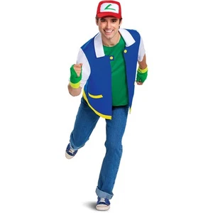 Disguise Licensed Pokemon Ash Ketchum Classic Unisex Adult Costume 120069 - Picture 1 of 7