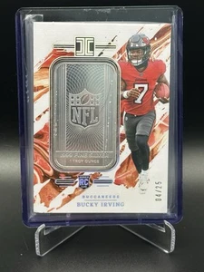 BUCKY IRVING 2024 PANINI IMPECCABLE NFL SHIELD SILVER BAR #SS-BIG RC 04/25 - Picture 1 of 3