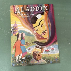 ALADDIN COLORING BOOK 1964 Waldman Si Frankel cover Unused - Picture 1 of 5