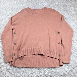 Madewell Sweater Women's Small Crew Knit Casual Pink Coquette Minimalist Boho - Picture 1 of 7