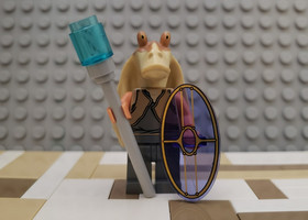 LEGO Jar Jar Binks Minifigure -7929 9499 75080  Star Wars Gungan Naboo AAT
