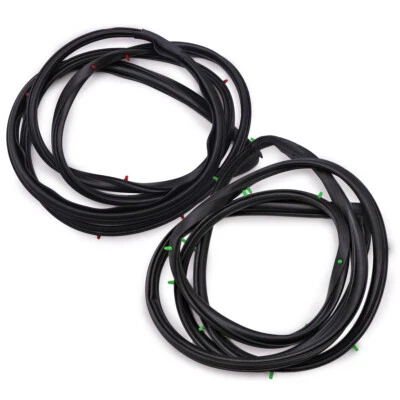 Pair Front Door Rubber Seal Weatherstrip Fits Toyota LN50 LN56 Hero 1984 1988 - Image 1 of 4