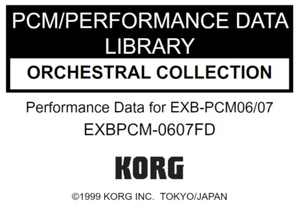 KORG EXB-PCM0607 ORCHESTRAL COLLECTION Factory Preload Disk Triton EXBPCM-0607FD - Afbeelding 1 van 1