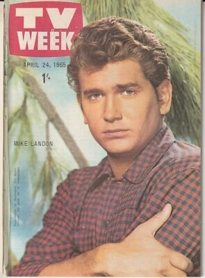 Sydney Australia: TV Week - April 24 1965 Mike Landon Cover + The Beatles & More - Image 1 of 4