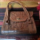 Authentic 1960’s Vintage Purse Hand-Tooled Leather Handbag Mexico Western VGC