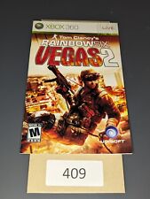 Tom Clancy's Rainbow Six Vegas 2 Xbox 360 **MANUAL ONLY**