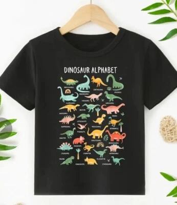 Camiseta alfabeto dinosaurio en 4-5 juveniles Foto 1 de 2