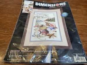 Dimensiones Contadas Punto de Cruz #35016 Vintage 1999 Kit Tesoros Marinos - Imagen 1 de 8