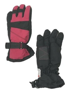 Girls Pink & Black Thinsulate Ski & Snow Winter Gloves - Picture 1 of 1