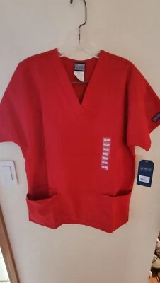 Cherokee Authentic Workwear Women's Scrub Top Red (Size S) Brand New - Image 1 of 4