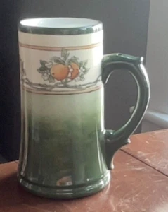Vintage Pottery Mug. " Tall. Multicolor.  F.O.B. - Picture 1 of 6