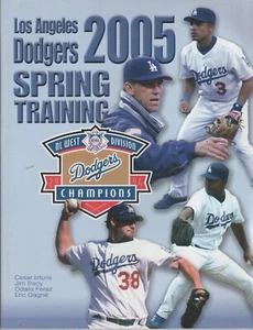 BASEBALL-Programm (2005) LA DODGERS Frühjahrstraining Derek Lowe JD Drew Gagne OF - Bild 1 von 3