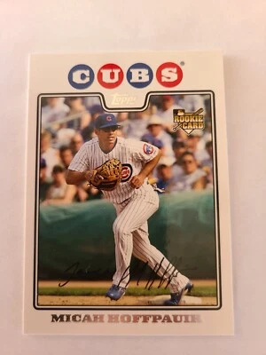 2008 Topps Baseball Cards Micah Hoffpauir UH189 - Image 1 of 2