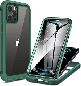 Miracase Glass+ Case for iPhone 12 Pro Max 6.7 inch Full-Body Clear Bumper Case - Picture 1 of 7