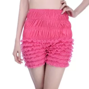 Lady Frilly Lace Ruffle Shorts Knickers Panty Bloomers Underpants Underwear Sexy - Picture 1 of 15