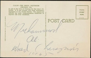 Muhammad Ali "1965 World Champion" Signed Vintage Postcard With JSA COA - Picture 1 of 5