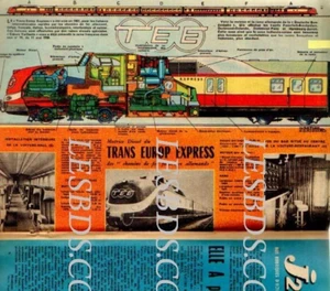 1961 DOKUMENT (Ref. CG 35) ZUG TRANS EUROP EXPRESS von TAVARD - Bild 1 von 1