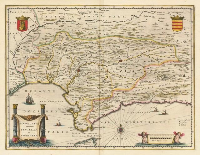 Portugalia et Algarve, Portugal map, Mercator Cloppenburgh 1630