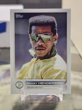 RICKEY HENDERSON 2022 Topps Update #US24 Image Variation SP Short Print Oakland