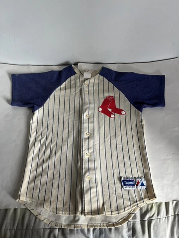 Vintage Boston Red Socks Majestic Jersey Button Up Men’s M Made in USA 2000 Cover