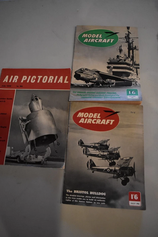MODEL AIRCRAFT - 2 Issues - 1956 -Jul, Oct & Jul '59 AIR PICTORIAL - Image 1 of 1