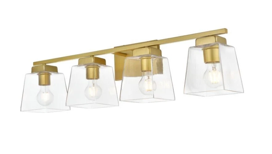 Living District LD7312W32BRA Merrick Bathroom Vanity Light Brass