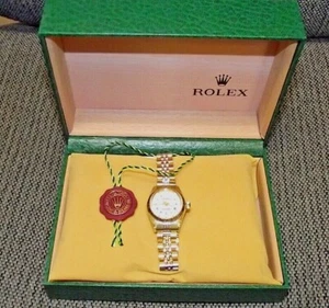 Rolex Oyster Perpetual 14k SOLID Gold All Original Jubilee 23mm - Picture 1 of 10