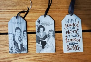 Primitives by Kathy Wooden Wine Bottle Tags-Gifts, Kitchen, Bar, Home Decor 3x6 - Picture 1 of 4