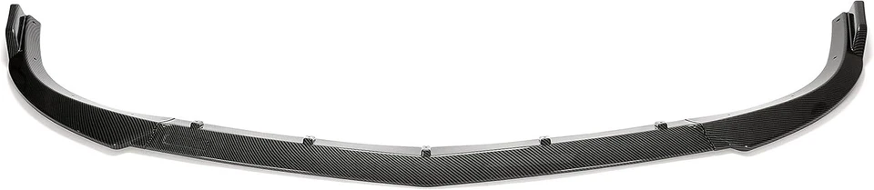 For Mercedes Benz C Class W204 Sport 2008-2014 Carbon Fiber Front Bumper Lip Kit - Image 1 of 4