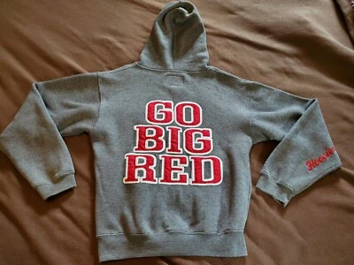 Indiana Hoosiers J America Embroidered Hoodie Hooded Sweatshirt Adult XS Big Red - Image 1 of 4
