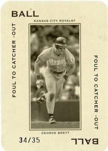 2005 Donruss Throwback Threads George Brett Strike 34/35 Royals