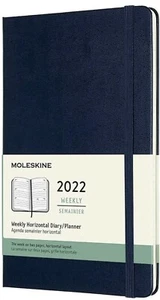 Moleskine 2022 Diary - 12-Month Weekly - 13x21cm - Hardcover - Sapphire Blue - Picture 1 of 4