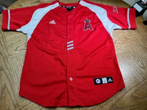 Los Angeles Angels Baseball Jersey Youth L Red White Adidas #5 Albert Pujols - Picture 1 of 13