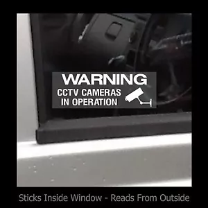 Warning CCTV Cameras in operation - Window Sticker / Sign - Security - Theft - Picture 1 of 1