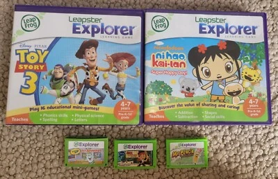 Lot of 5 Leapster Explorer Learning Games Toy Story, Ni Hao, Pencil, Art, Pirate - Image 1 of 2