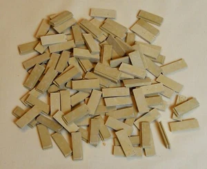 New Dolls House Furniture - 100 App Self spacing Cladding Bricks Area 178 x 77mm - Photo 1/1