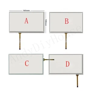 New 7" Inch 4 Wires Resistive Touch Screen Glass 165X100mm AT070TN90 AT070TN92 - Picture 1 of 5