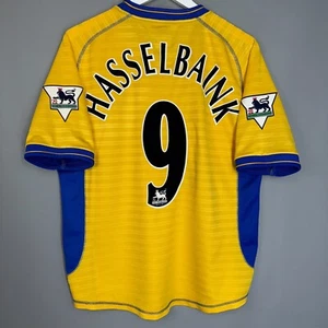 CHELSEA LONDON 2000/2001 AWAY FOOTBALL SHIRT UMBRO #9 HASSELBAINK - Picture 1 of 8