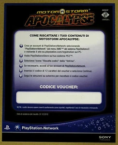 Voucher - Motorstorm Apocalypse - Imagen 1 de 1