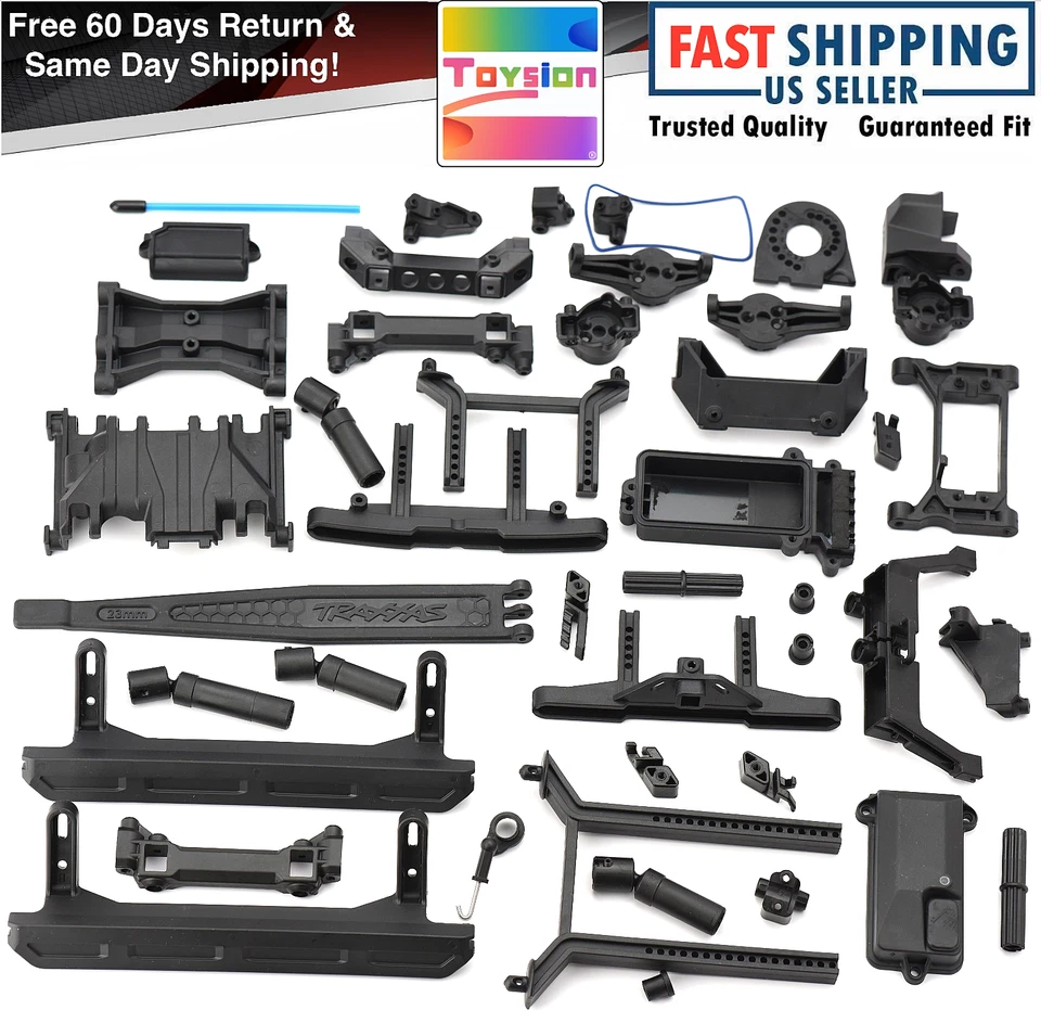 Fits Traxxas TRX-4 CHEVY K5 BLAZER Rock Sliders RX Box Shafts Mounts Skid Block - Image 1 of 4