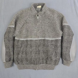 Samband Of Iceland 100% Wool Full-Zip Rib Knit Longsleeve Sweater Men's Large - Picture 1 of 12