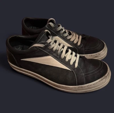 Zapatilla Rick Owens Vintage Fw24 Talla 44 US10.5/11 Negra/Leche Foto 1 de 4