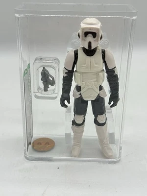 BIKER SCOUT AFA 70+ EX+ TW Kenner Star Wars 1983 de colección Foto 1 de 4