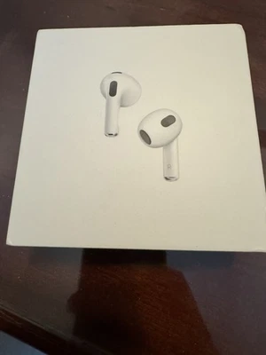 Apple AirPods 3 Generation with Magsafe Charging Case - White (OPEN BOX - NEW) - Image 1 of 2
