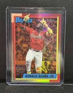2025 Topps Update 1990 Topps #U90-22 Ronald Acuna, Jr Orange SSP #/25 ATL Braves - Bild 1 von 4
